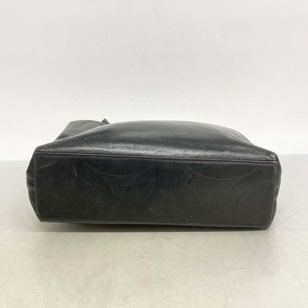 CHANEL Black Lambskin Leather Tote Bag - Picture 3 of 10